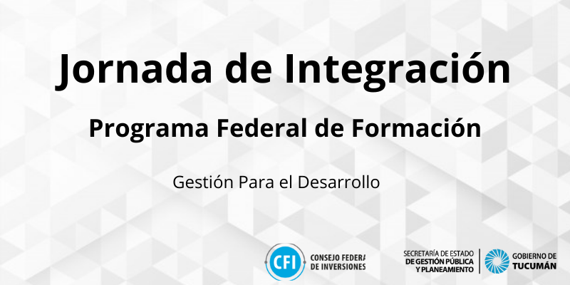 Se realizo la Jornada de Integración del Programa Federal de Formación